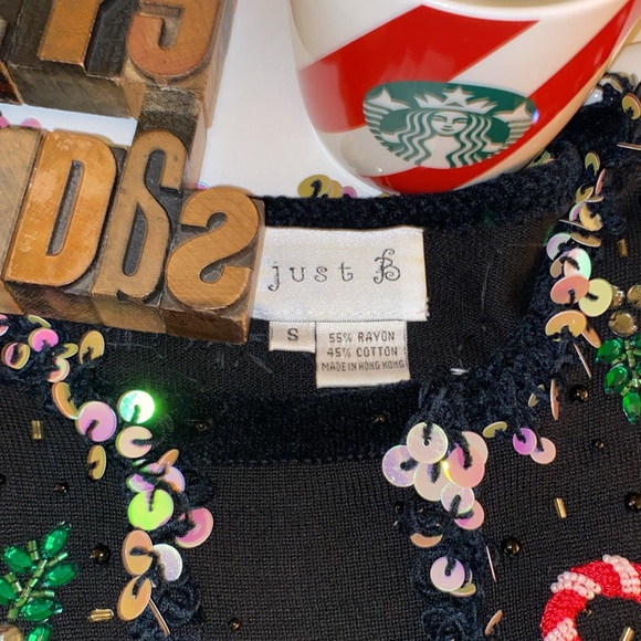 🎄JUST B Ugly Embellished Christmas Sweater - Picture 12 of 12